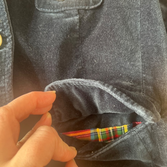 Abercrombie Classic Navy Blue Velvet Blazer/Jacket size M - Picture 4 of 10